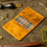 Tartan Lined 5-Slot Card Holder