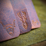 handmade leather coasters from scotland
