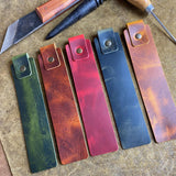 handmade leather bookmark