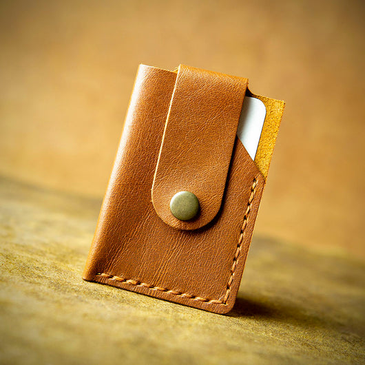 Minimalist Card Holder – Workshop After Six - Handcrafted Leather Goods