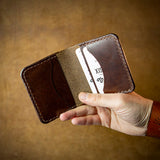 handcrafted horween brown leather men's wallet