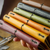 handmade colourful leather moleskine covers